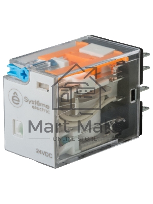 Реле 5A 4CO 24VDC тест кнопка LED