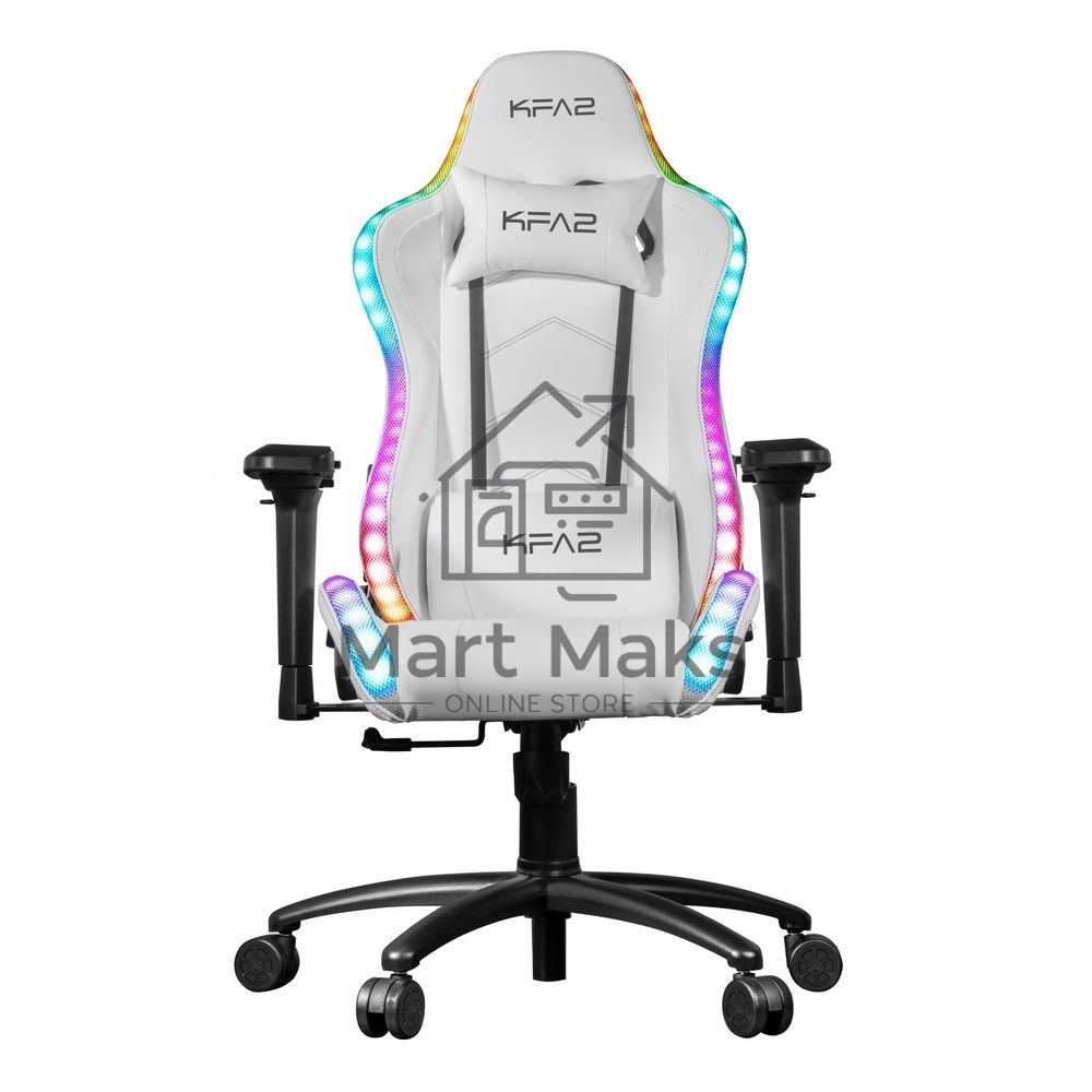 Кресло игровое компьютерное KFA2 Gaming Chair 01 RGB SE белый