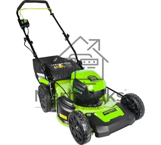Газонокосилка аккумуляторная GreenWorks GD60LM46HPK4, 60V, 46 см, бесщеточная, с 1хАКБ 4 А.ч. и ЗУ (2502807UB)