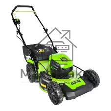 Газонокосилка аккумуляторная GreenWorks GD60LM46HPK4, 60 В, 4 Ач