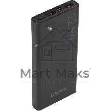 Портативный аккумулятор Digma DGPF10A 10000mAh QC3.0/PD3.0 22.5W 5A 2xUSB-A/USB-C черный