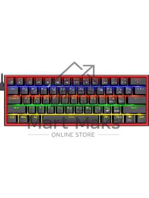 Клавиатура проводная REDRAGON Fizz RU черный