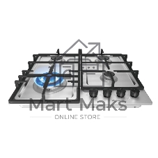 Газовая варочная поверхность Haier HHQ-M64CTX, 4 конфорки, нержавеющая сталь, 8300 Вт