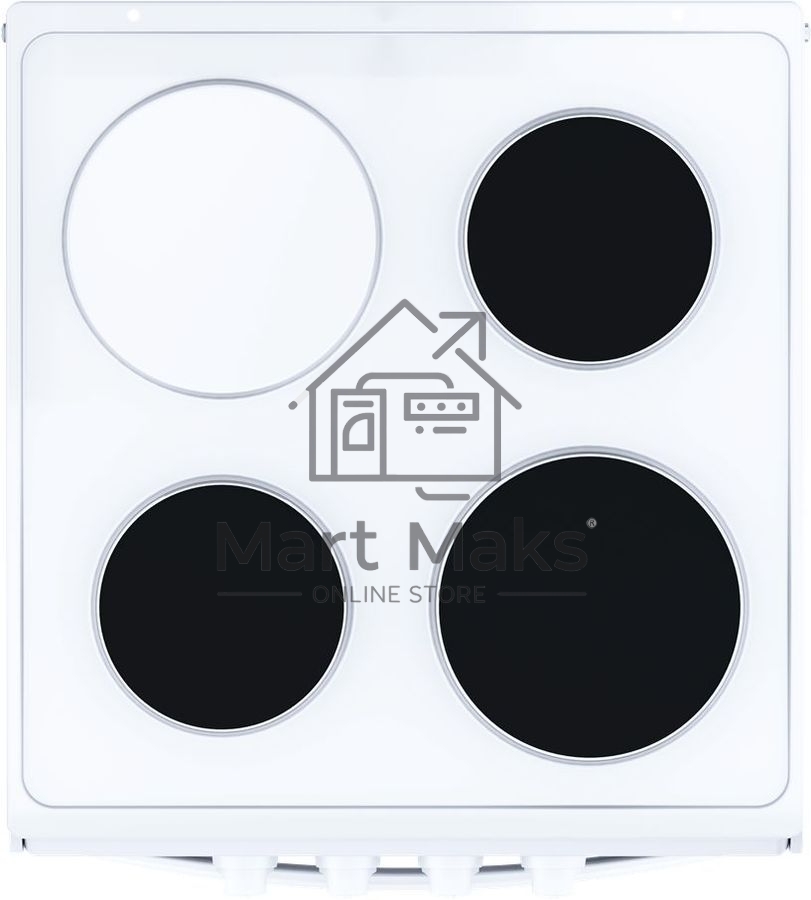 Плита электрическая Flama AE 1304 W белый, конфорок 3 шт, духовка 50 л, 50 см x 85 см x 60 см