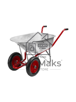 Тачка Зубр Т-21 садово-строительная двухколесная, 180 кг 39952