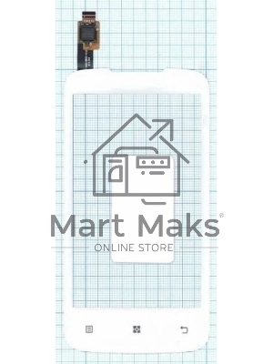Сенсорное стекло (тачскрин) для Lenovo A376, белое