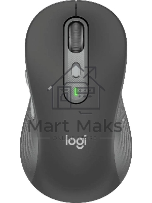 Мышь беспроводная Logitech M750 L Large графитовый, 4000 dpi, радиоканал, Bluetooth, USB, кнопки - 5