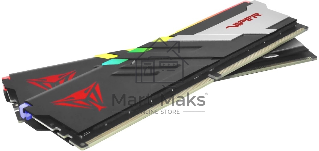 Оперативная память Patriot Viper Venom, DDR5, 48GB (2x24 GB), 6000 MHz, CL30, DIMM, радиатор, RGB, черный