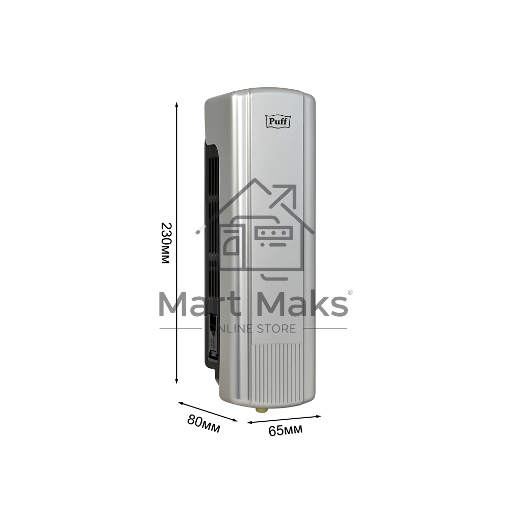 Дозатор для мыла Puff-8110S 350 мл, хром, ABS-пластик
