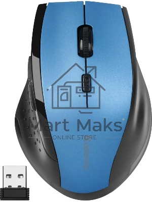 Мышь беспроводная Defender Accura MM-365 синий, 1600 dpi, радиоканал, USB, кнопки - 6