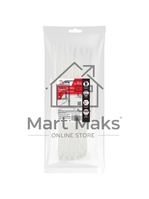 Хомут кабельный 2.5х100 NO-225-146 белый (уп. 100шт) Эра