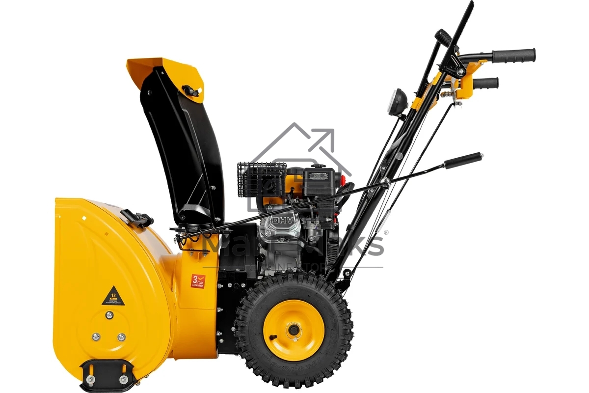 Бензиновая снегоуборочная машина SBM 610, 212cc, ручной старт, фара Denzel