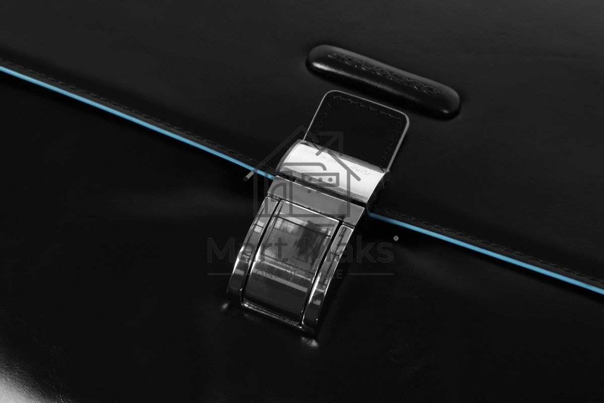 Портфель Piquadro Blue Square CA3111B2/N, черный, натур.кожа/нейлон