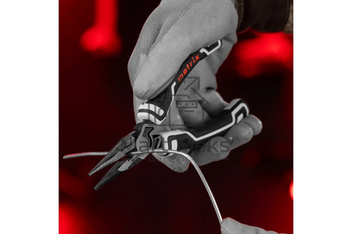 Длинногубцы Matrix прямые 165 мм усиленная система, PRO