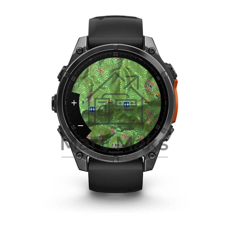 Смарт-часы Garmin Fenix 8 AMOLED серый, черный 47мм