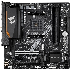 Материнская плата GIGABYTE B550M AORUS ELITE AX, AM4, AMD B550, 4xDDR4, 4xSATA, 2xM.2, 1xPCIe 4.0 x16, DVI-D, HDMI, 1x1Gb LAN, 3x3.5 мм, 7.1, microATX