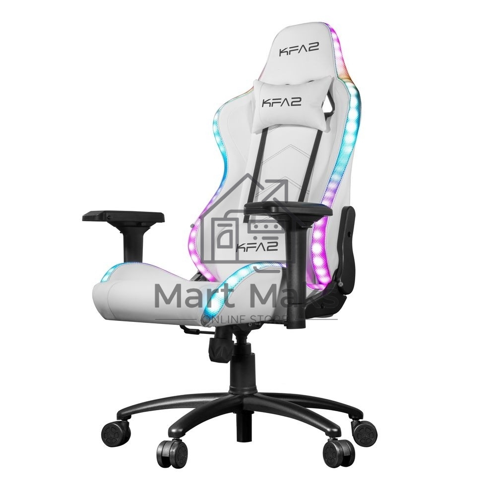 Кресло игровое компьютерное KFA2 Gaming Chair 01 RGB SE белый