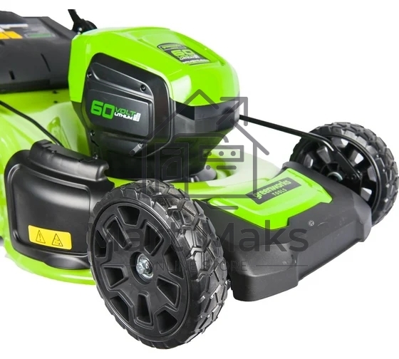 Газонокосилка аккумуляторная GreenWorks GD60LM46HPK4, 60V, 46 см, бесщеточная, с 1хАКБ 4 А.ч. и ЗУ (2502807UB)