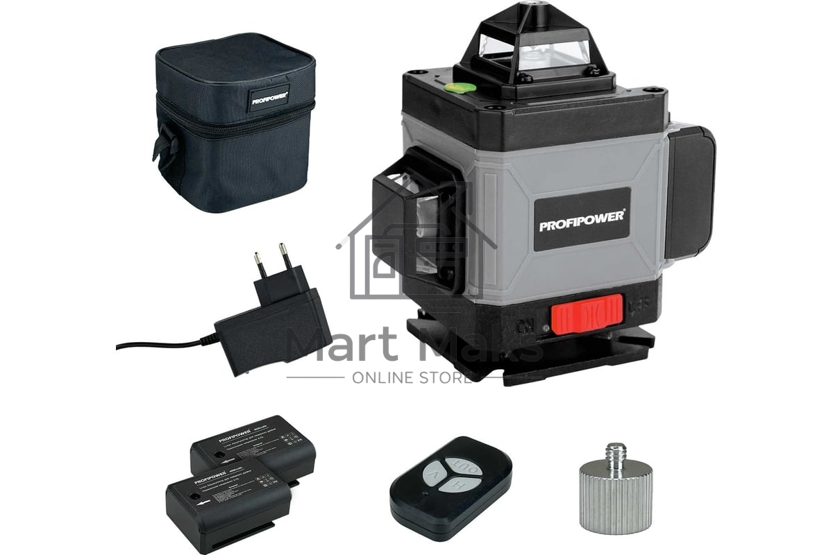 Лазерный нивелир ProfiPower NL-7016G (16 лучей, лазер - зеленый, Li-ion - 1шт., пульт ДУ, переходник,З/У, сумка-чехол) Лазерный нивелир ProfiPower NL-7016G (16 лучей, лазер - зеленый, Li-ion - 1шт., пульт ДУ, переходник,З/У, сумка-чехол)