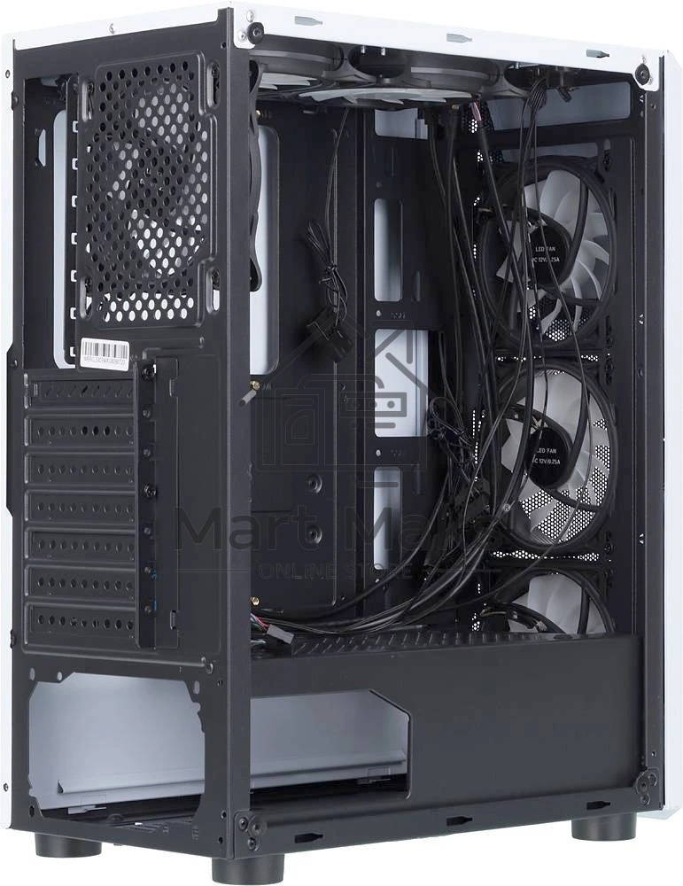 Компьютерный корпус AeroCool / Formula CL-3303W RGB белый без БП ATX 6x120mm 2xUSB2.0 1xUSB3.0 audio bott PSU