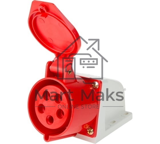 Розетка Rexant 125 стационарная 3Р+РЕ+N 32А 380В IP44