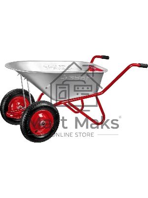 Тачка Зубр Т-21 садово-строительная двухколесная, 180 кг 39952