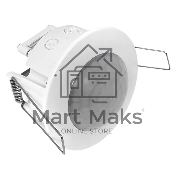 Датчик движения EKF dd-ms-100 (ИК) MS-100 (ДД) встраив. 1200 Вт 360 град. до 6 м IP20