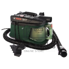 Строительный пылесос Bosch EasyVac3 зеленый, 170/700 Вт, уборка сухая, пылесборник контейнер, 2 л