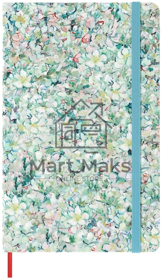 Блокнот Moleskine LIMITED EDITION VAN GOGH MUSEUM SKARTQP063VANGOGH Large 130х210мм, 104 страниц, нелинованный, твердая обложка, светло-зеленый