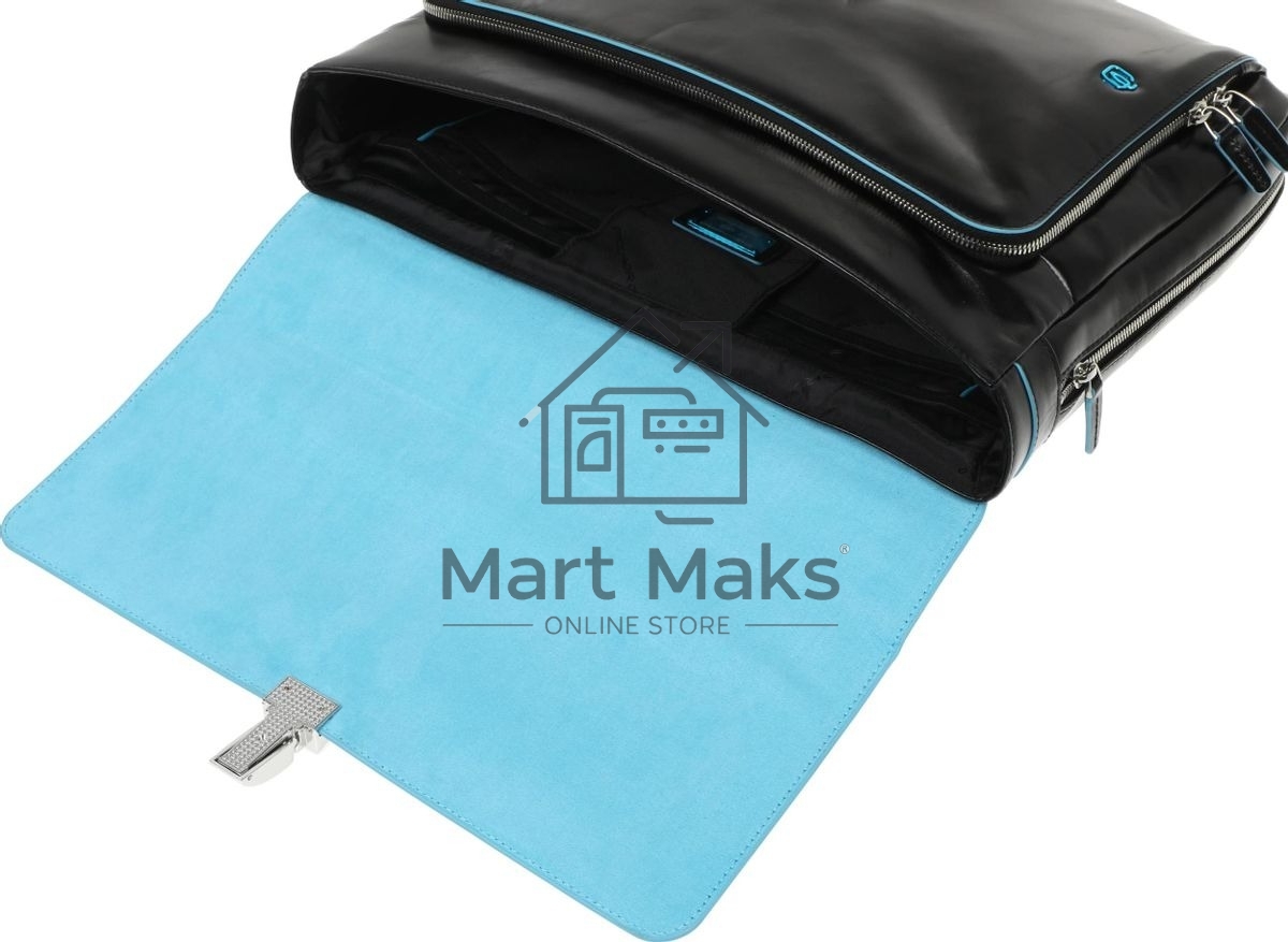 Портфель Piquadro Blue Square CA3111B2/N, черный, натур.кожа/нейлон