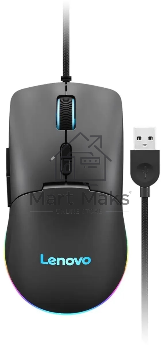 Мышь проводная Lenovo M210 RGb Gaming черный оптическая 8000dpi USB2.0 (GY51M74265)