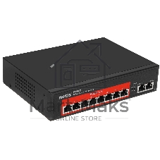 Коммутатор Netis P110C, 10×100 Мбит/с (8×PoE+), неуправляемый