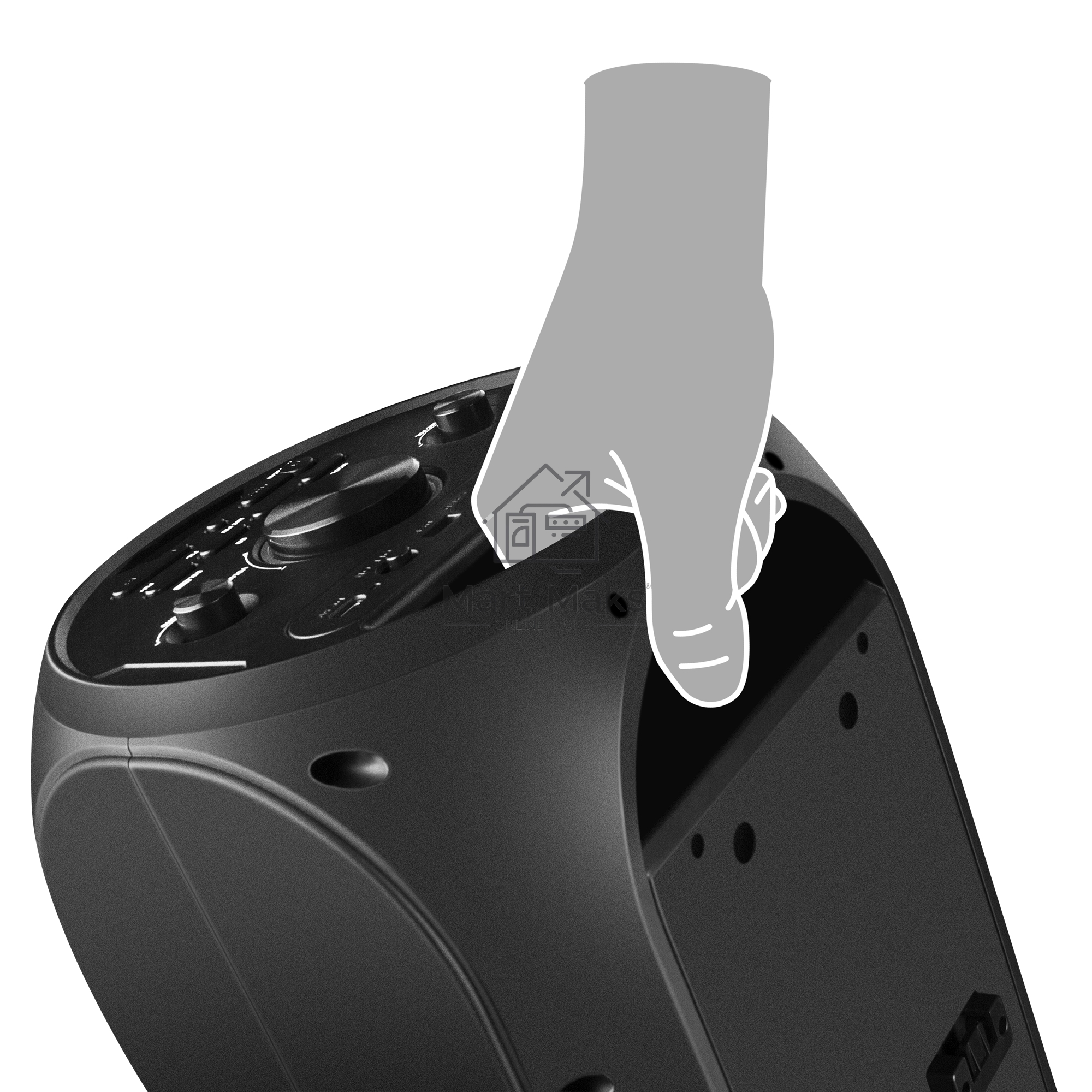 Колонка АС Sven PS-750, черный (80 Вт, TWS, Bluetooth, FM, USB, microSD, LED-дисплей, 2х4400мА*ч)