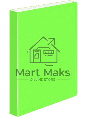 Папка с металлическим пружинным скоросшивателем Бюрократ Double Neon DNE07PLETT A4, пластик, 0.7мм корешок 27мм, карман продольный внутренний, салатовый