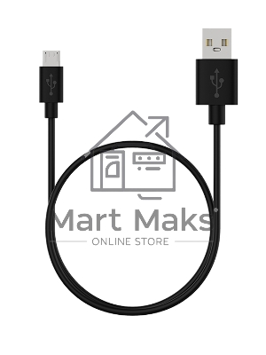 Кабель Maxvi MC-01 plus black USB-A - microUSB, 2A ток макс. нагрузки 2А, макс. напряжение 5V; стандарт USB 2.0; длина 1.2м, материал PVC, черный