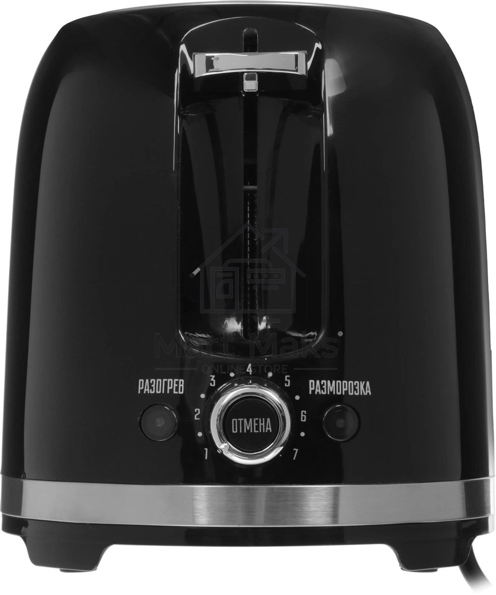 Тостер Centek СТ-1432 черный/стальной
