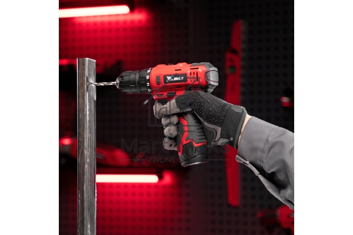 Дрель-шуруповерт аккумуляторная MTX MCDL-12-02P, Аккумуляторная, 12В, 2 АКБ, Кейс