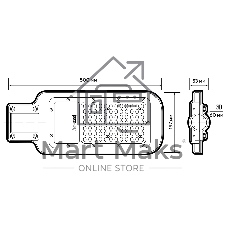 Светильник светодиодный JazzWay PSL 07 100Вт 5000К IP65 AC180-260 уличный ДКУ