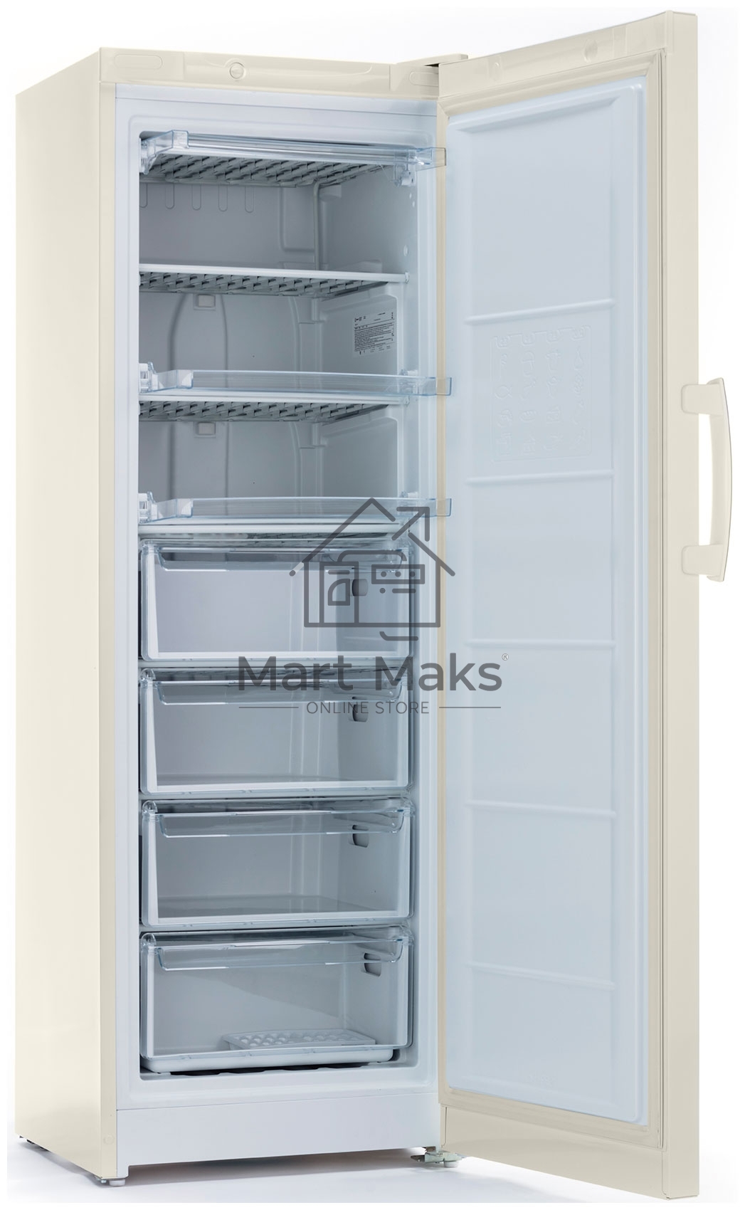 Морозильная камера Indesit DSZ 5175 E, бежевый, 261 л, 4 ящика