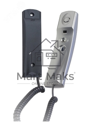 Устройство квартирное переговорное с регулировкой громкости вызова VIZIT УКП-7М Серебристый металлик