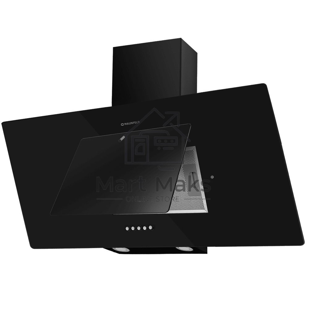 Вытяжка наклонная Maunfeld Tower 90 черный, 90 см, 700 куб. м/ч, 66 дБ