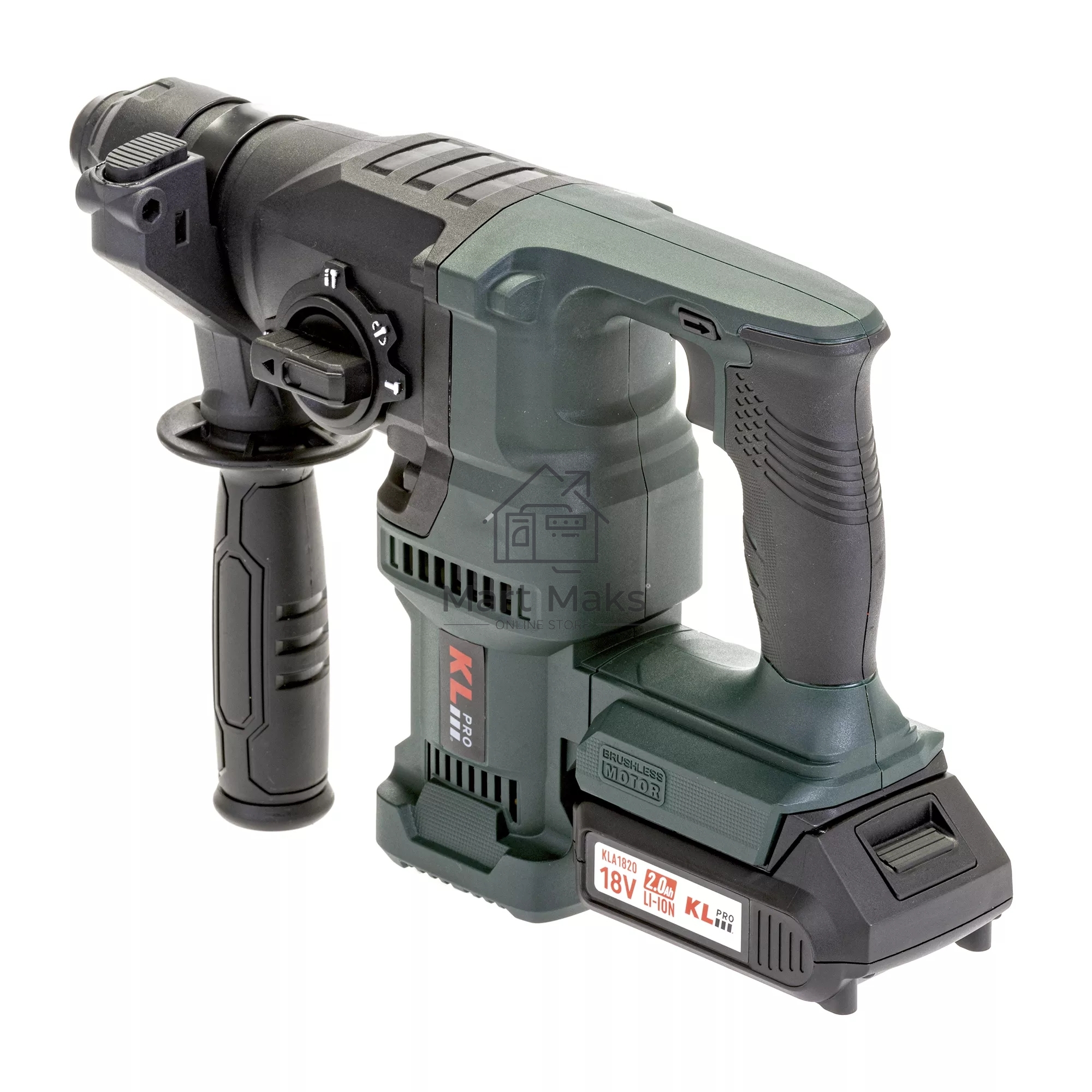 Профессиональный бесщеточный перфоратор аккумуляторный KLPRO KLPM18BH-20