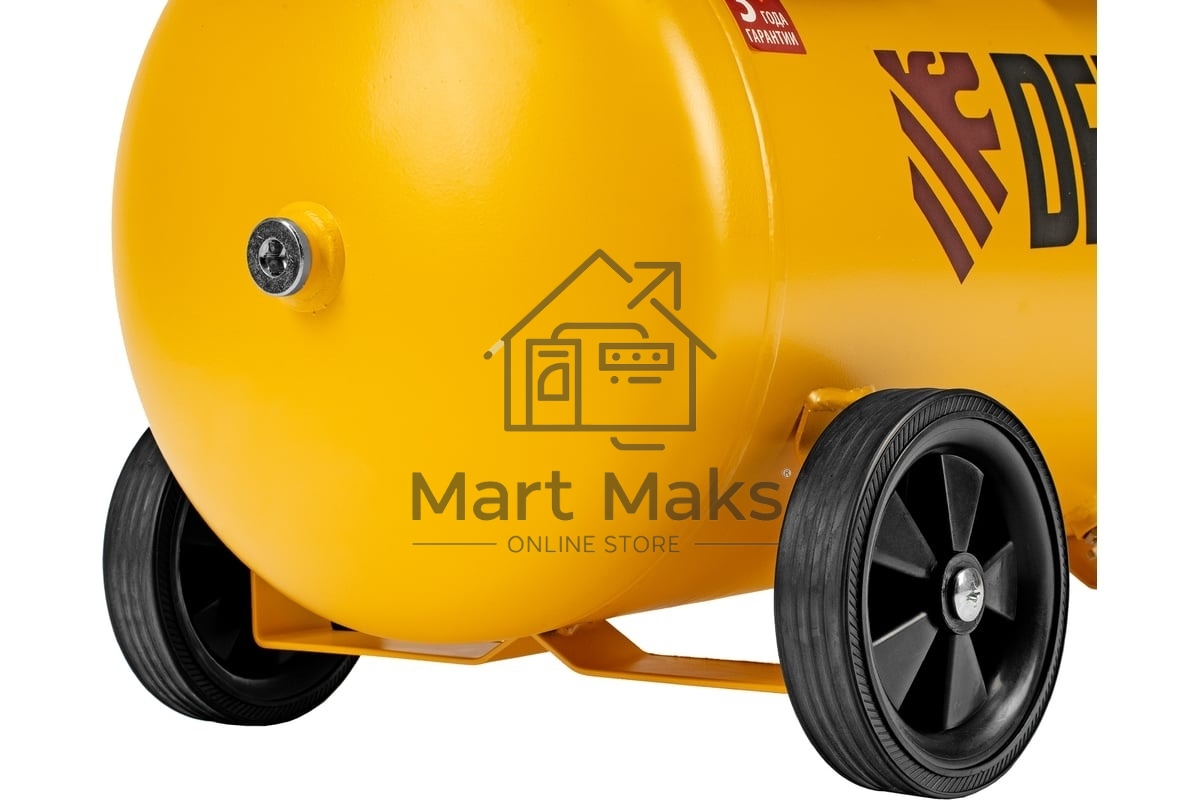 Компрессор безмасл. малошумный Denzel DLP -3000/50, 3 кВт, 2х1,5 кВт,50 л, 2850 об/мин,500 л/мин