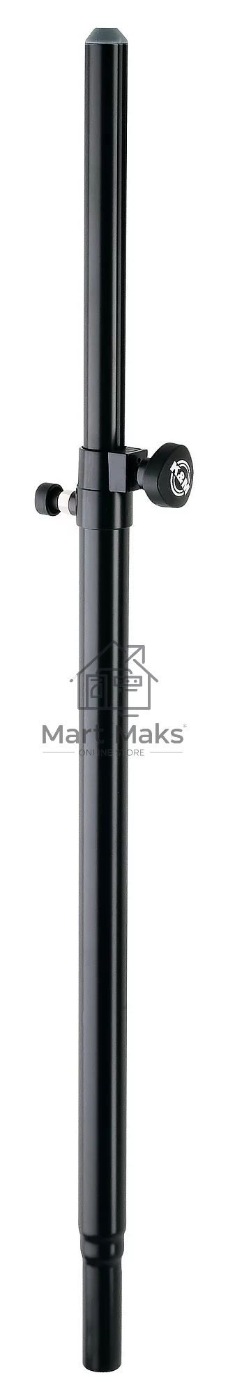 Соединительная раздвижная стойка для акустических систем K&M 21336-000-55 высота от 945 до 1475 мм, диаметр трубы 35 мм, материал - сталь, цвет черный