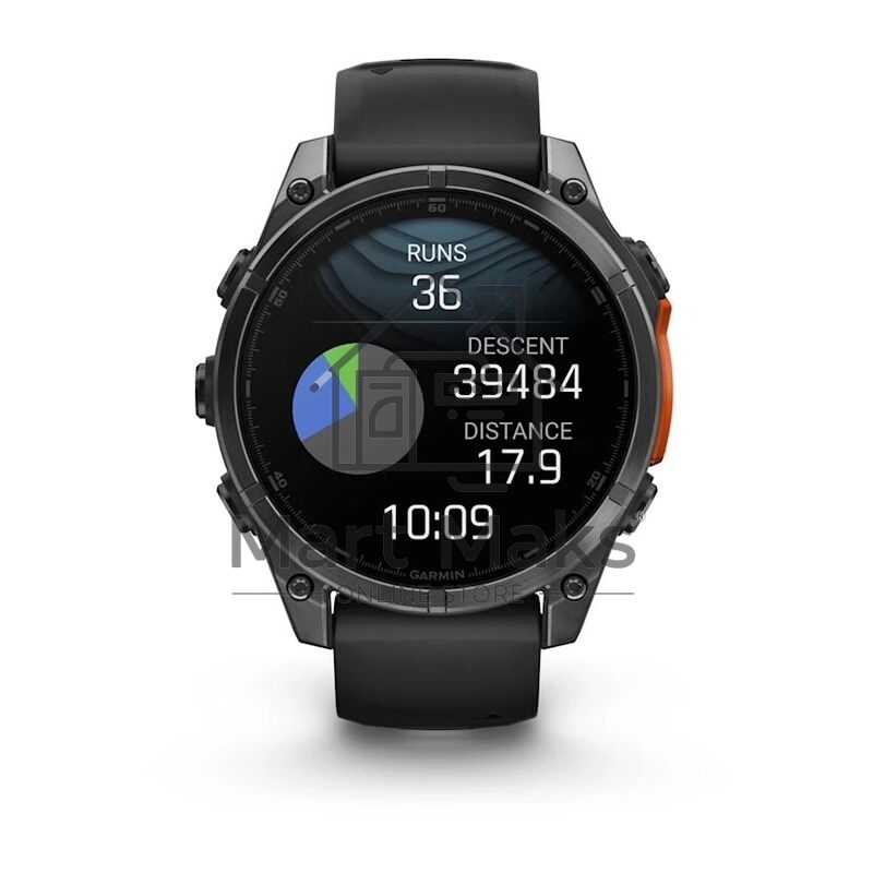 Смарт-часы Garmin Fenix 8 AMOLED серый, черный 47мм