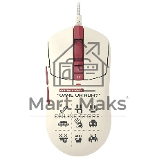 Мышь проводная A4Tech Bloody W72 Ultra Pixels Red рисунок/бежевый/красный, 20000 dpi, USB, кнопки - 7