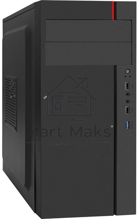 Компьютерный корпус Miditower ExeGate AA-440U-UNS350 (ATX, БП UNS350 с вент. 12см, 2*USB+1*USB3.0, аудио, черный)