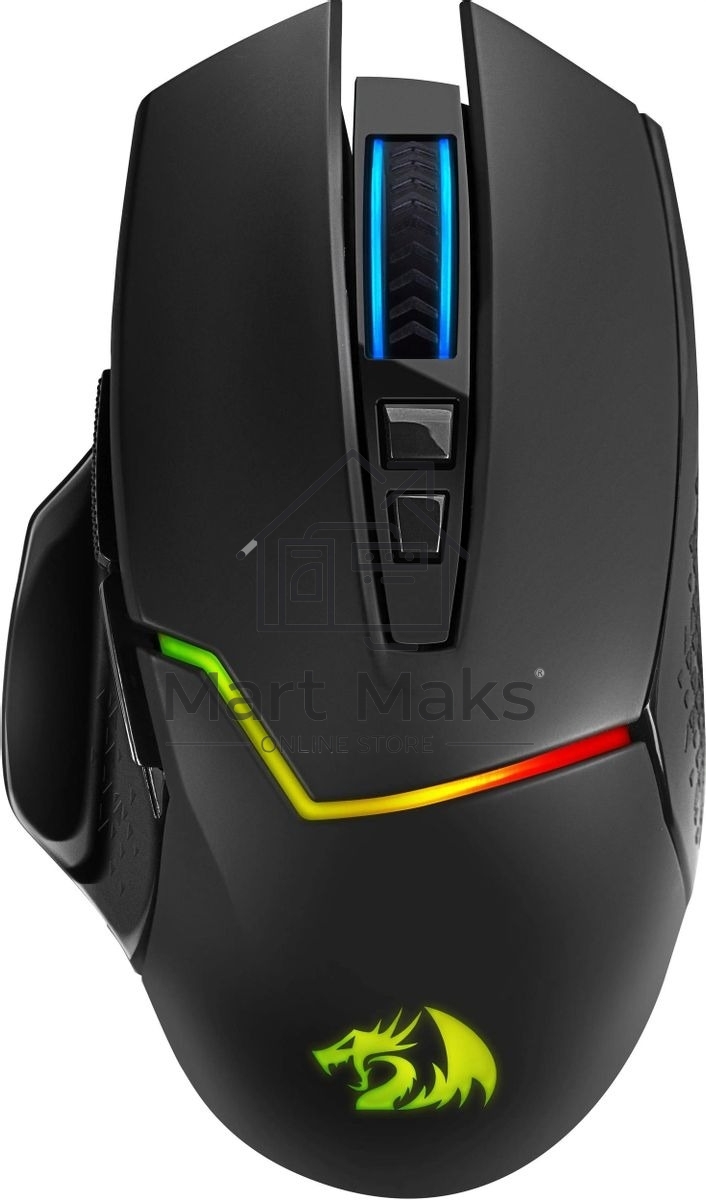 Мышь беспроводная Redragon Mirage Pro черный, 8000 dpi, радиоканал, USB, кнопки - 9