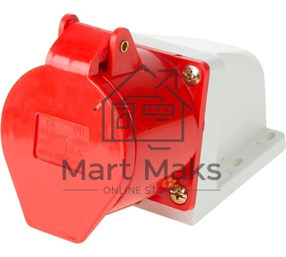 Розетка Rexant 125 стационарная 3Р+РЕ+N 32А 380В IP44