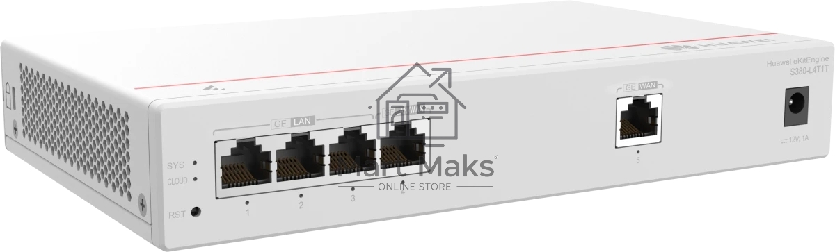 Межсетевой экран Huawei Gateway S380-L4T1T, 1×GE WAN + 4×GE LAN, управляемый